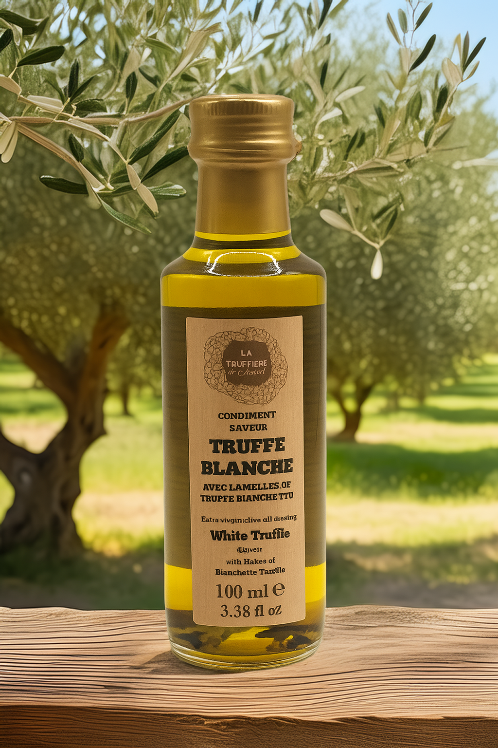 Condiment Saveur Truffe Blanche avec Lamelles de Truffe Bianchetto