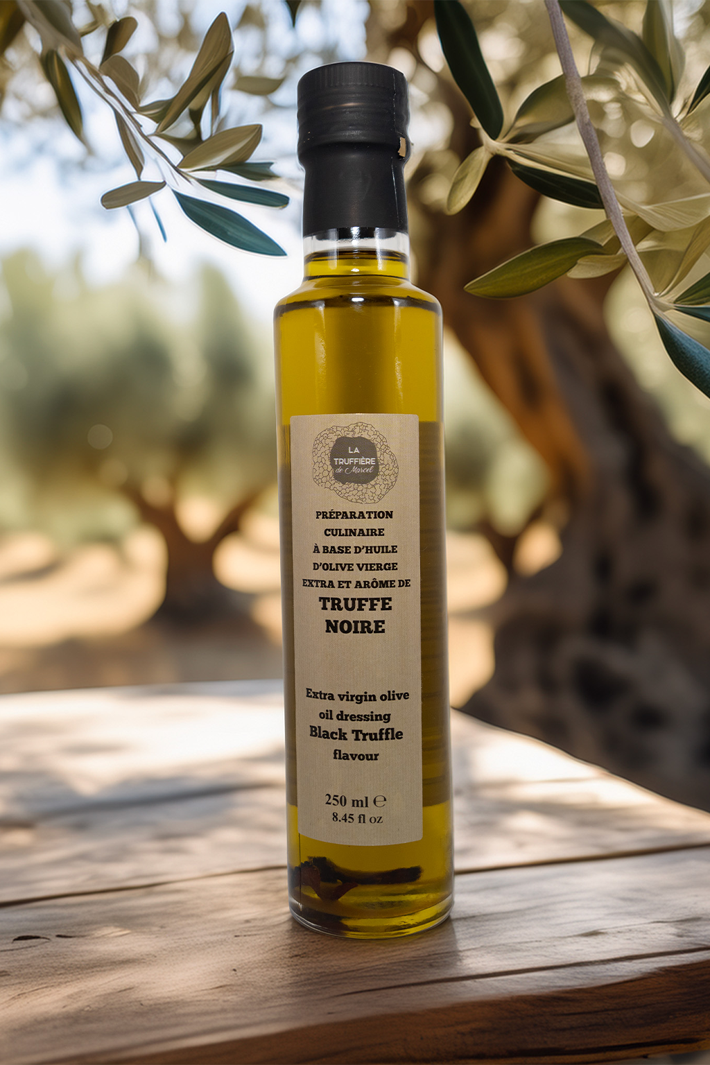Huile d’Olive Vierge Extra à la Truffe Noire
