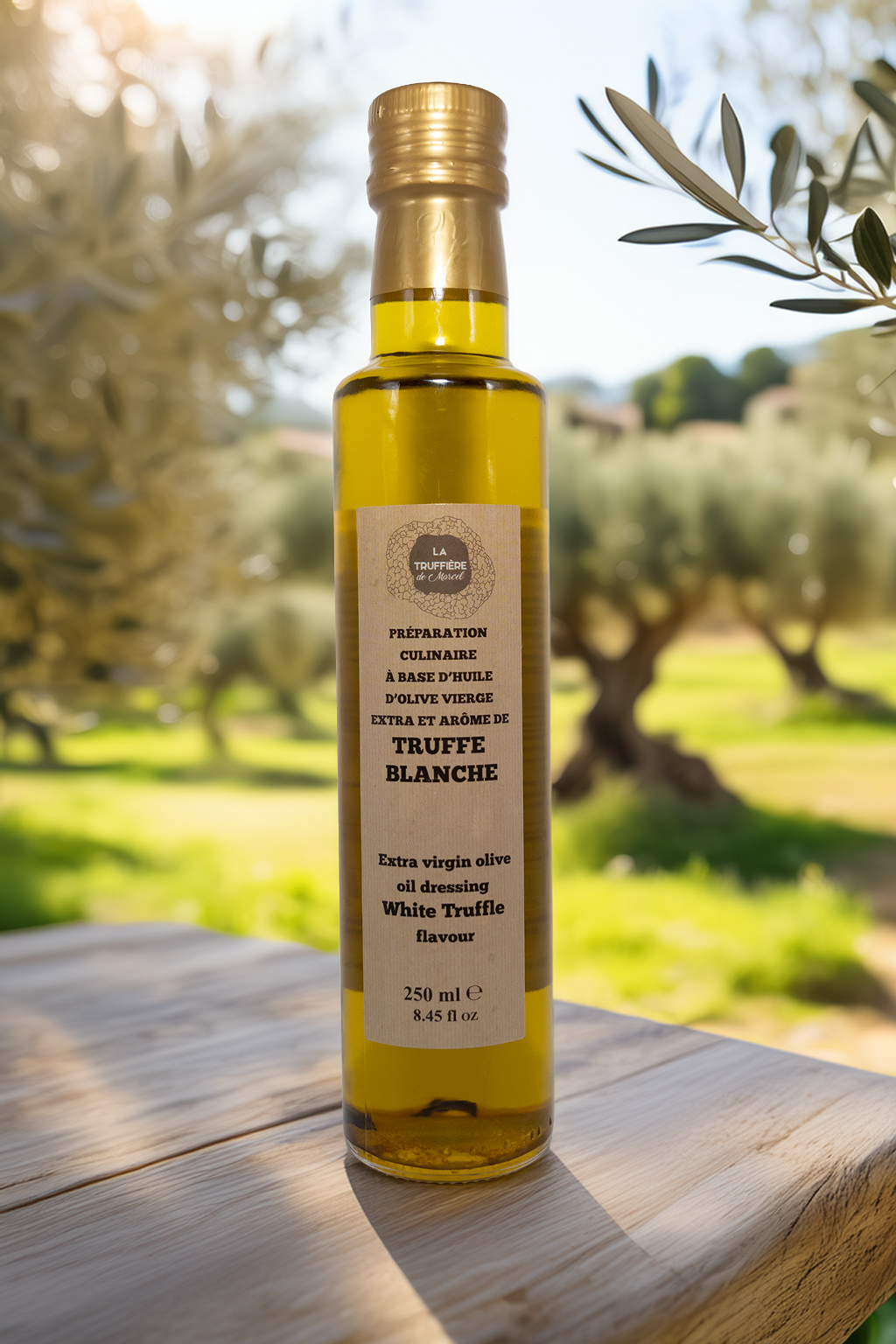 Huile d’Olive Vierge Extra à la Truffe Blanche